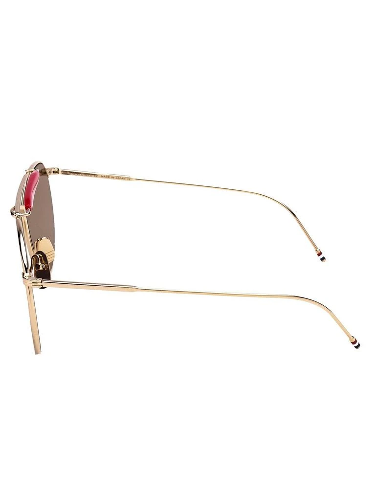 商品Thom Browne|Thom Browne Eyewear Mirror Lens Aviator Sunglasses,价格¥4559,第3张图片详细描述