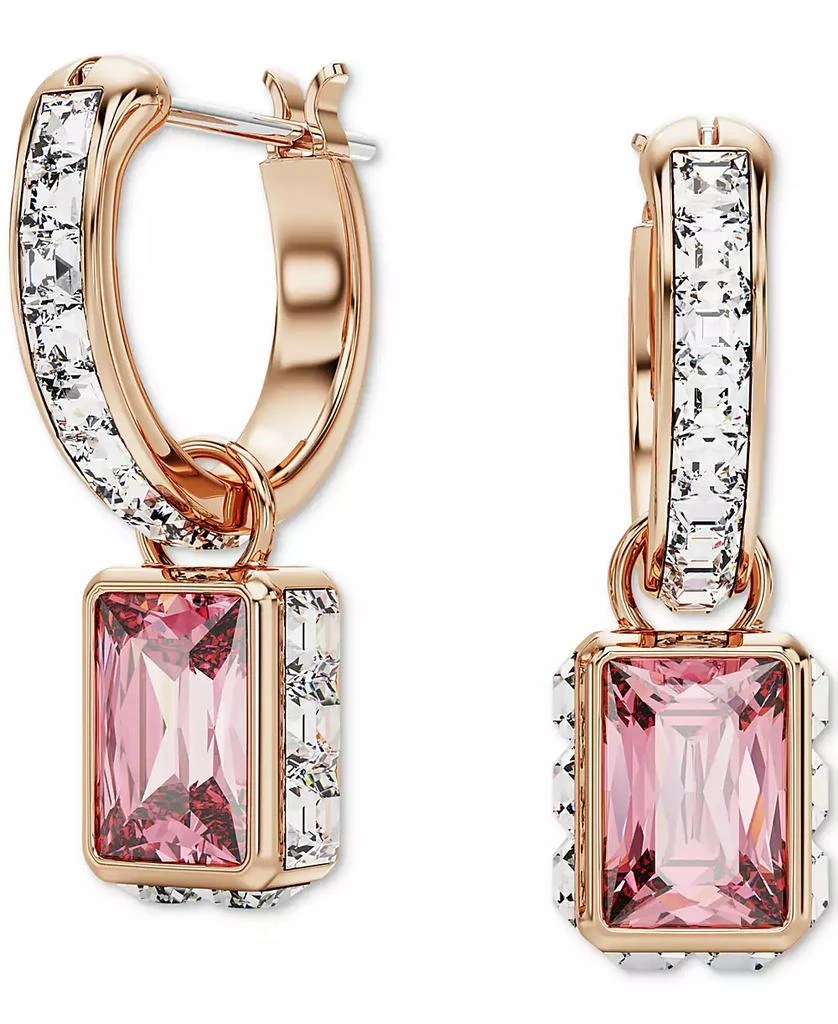 商品Swarovski|Rose Gold-Tone Mixed Crystal Charm Slider Bracelet & Hoop Earrings Set,价格¥1211,第4张图片详细描述