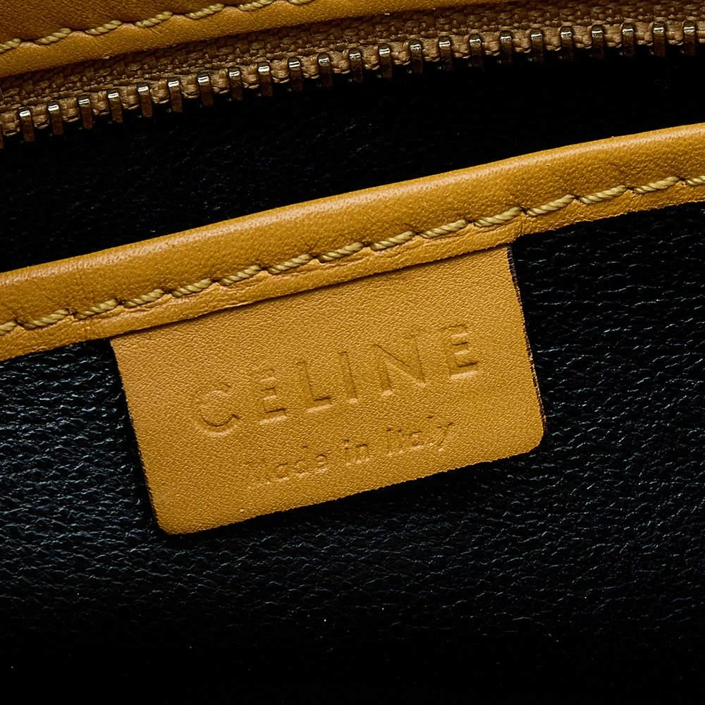 Celine Yellow/Black Leather Nano Luggage Tote 商品