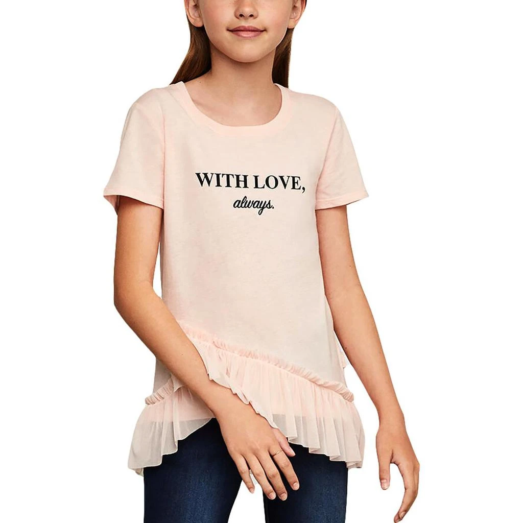 商品BCBG|BCBGirls Girls With Love, Always Ruffled Graphic T-Shirt,价格¥45,第1张图片