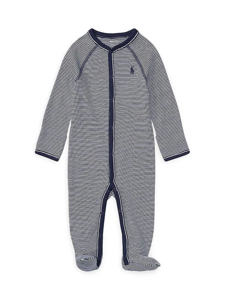 商品Ralph Lauren|Baby Boy's Striped Cotton Jersey Footie,价格¥204,第1张图片