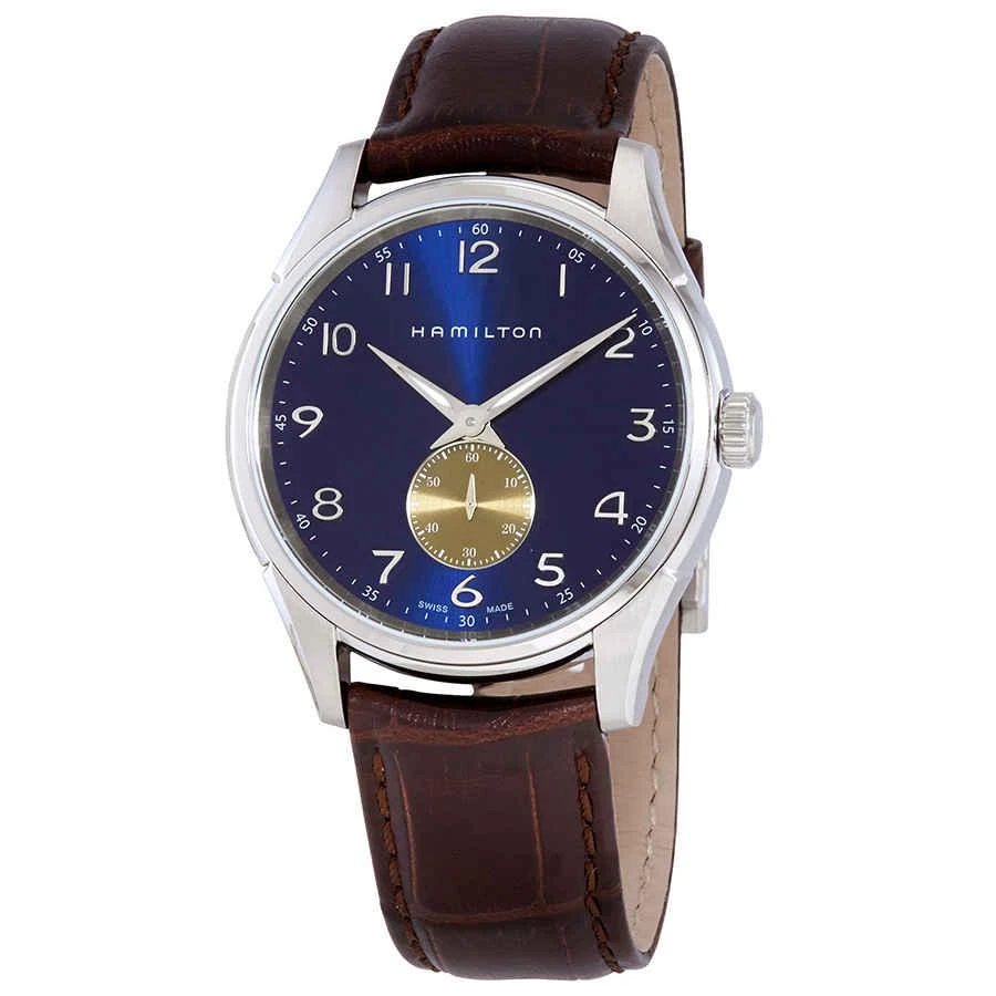 商品Hamilton|Jazzmaster Thinline Quartz Blue Dial Men's Watch H38411540,价格¥2943,第1张图片