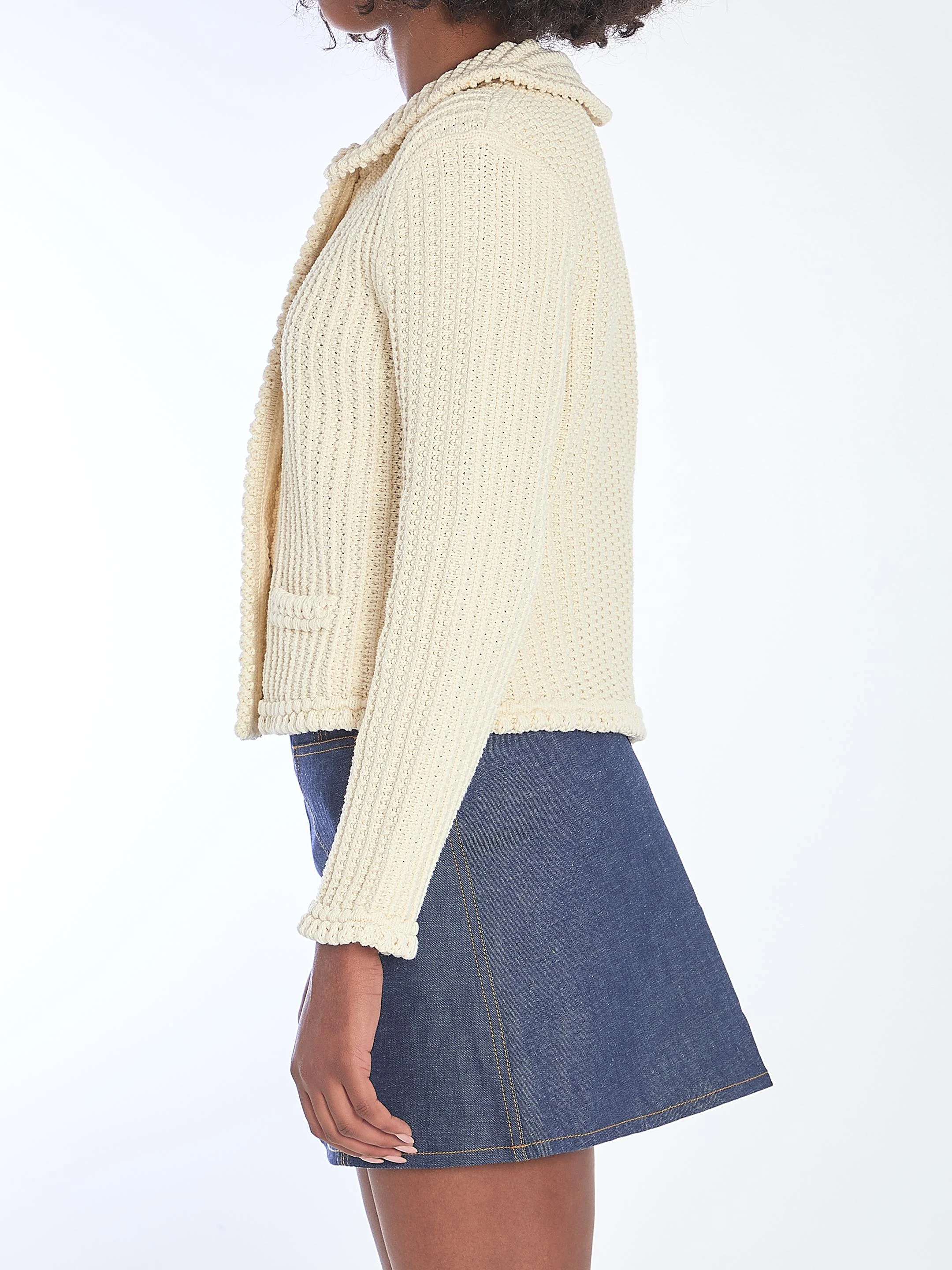 商品Celine|Celine 女士针织毛衣 RV041009401OW 花色,价格¥20829,第4张图片详细描述