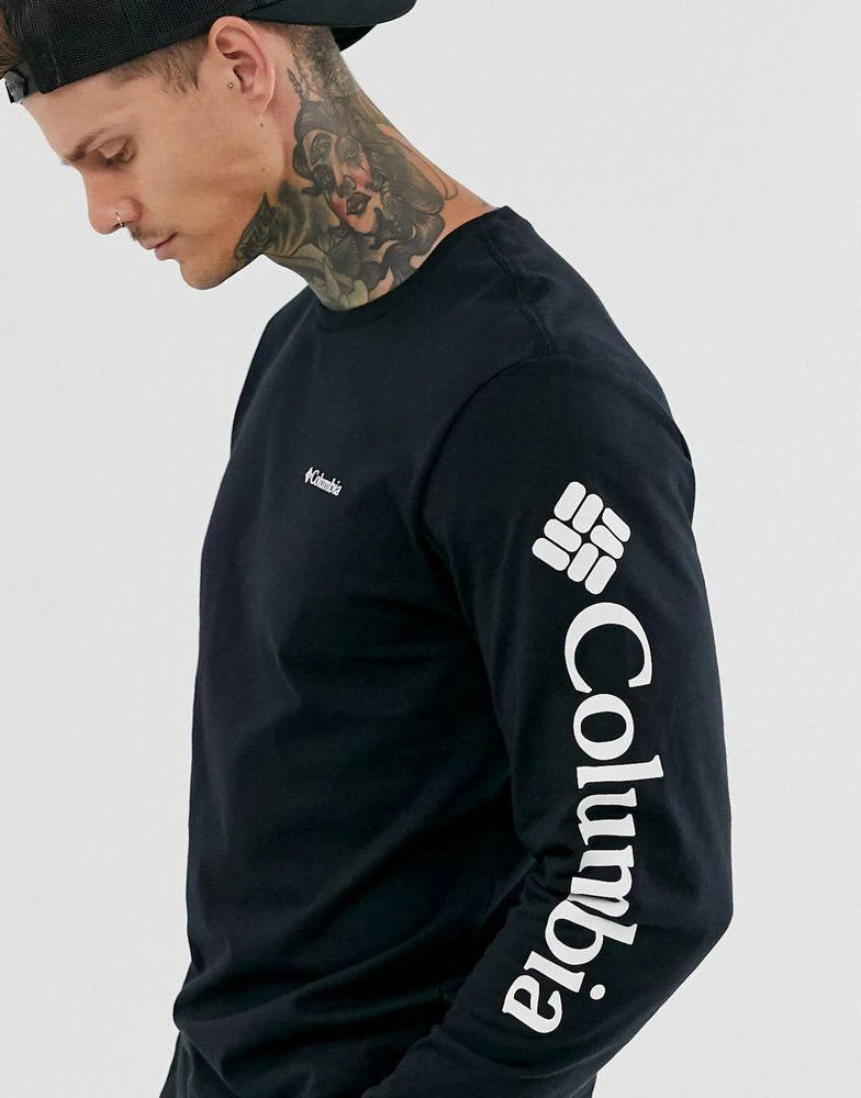 商品Columbia|Columbia North Cascades long sleeve t-shirt in black,价格¥165,第3张图片详细描述