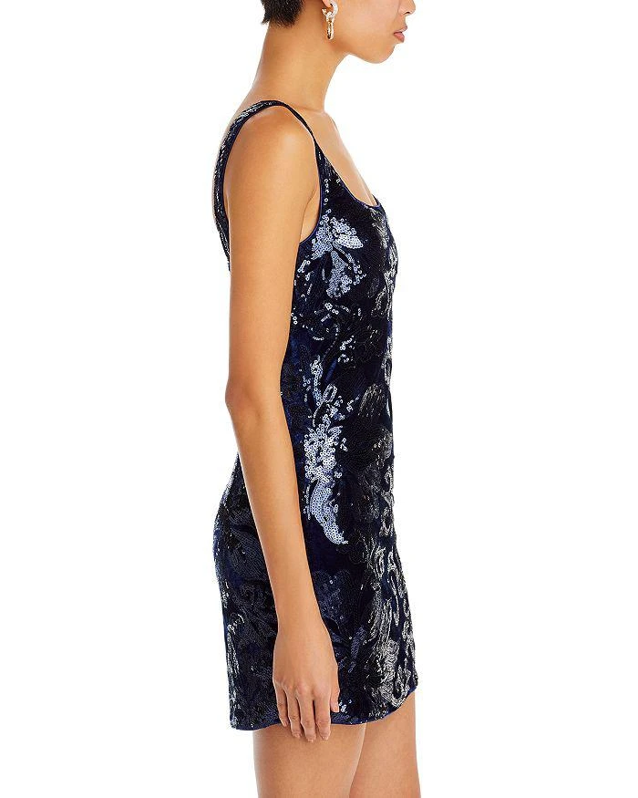 商品AQUA|Velvet & Sequin Scroll Mini Dress - 100% Exclusive,价格¥739,第5张图片详细描述