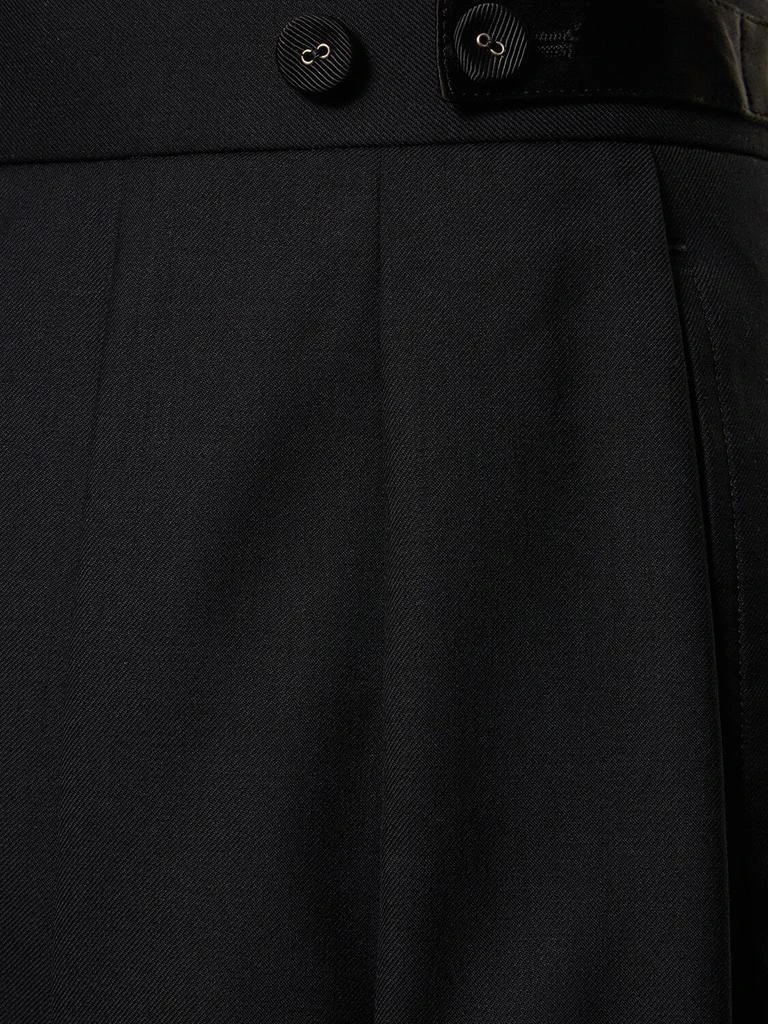 商品Thom Browne|Collage Wool Pants W/ Pleated Skirt,价格¥26942,第3张图片详细描述