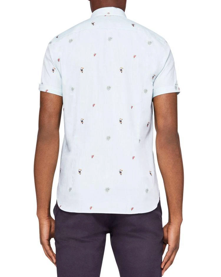 商品Ted Baker London|Ted Baker Nutrop Fil Coupe Regular Fit Button-Down Shirt ,价格¥548,第4张图片详细描述