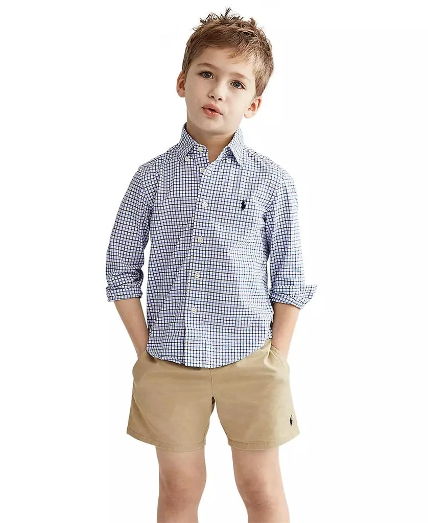 商品Ralph Lauren|Toddler and Little Boys Plaid Cotton Shirt,价格¥418,第1张图片