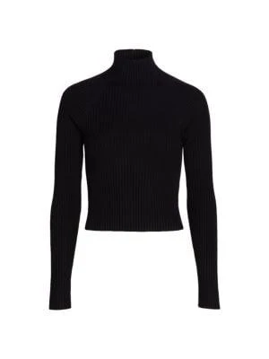 Irena Rib-Knit Cropped Sweater 商品