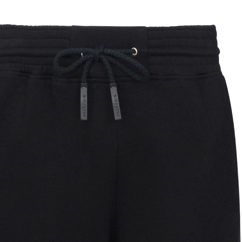 Givenchy 纪梵希 男士黑色拼多色棉质休闲裤 BM503V3003-001商品第4张图片规格展示