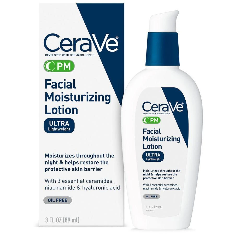商品CeraVe|Night Face Lotion with Hyaluronic Acid Fragrance Free,价格¥160,第1张图片