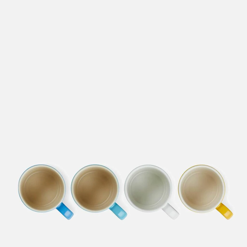 Le Creuset Riviera Collection Cappuccino Mugs - 200ml - Set of 4 - Azure Blue, Teal, Meringue, Nectar 商品