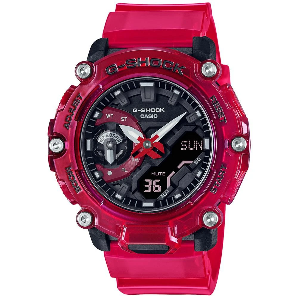 商品G-Shock|Men's Analog Digital Red Resin Strap Watch 47mm,价格¥1046,第1张图片