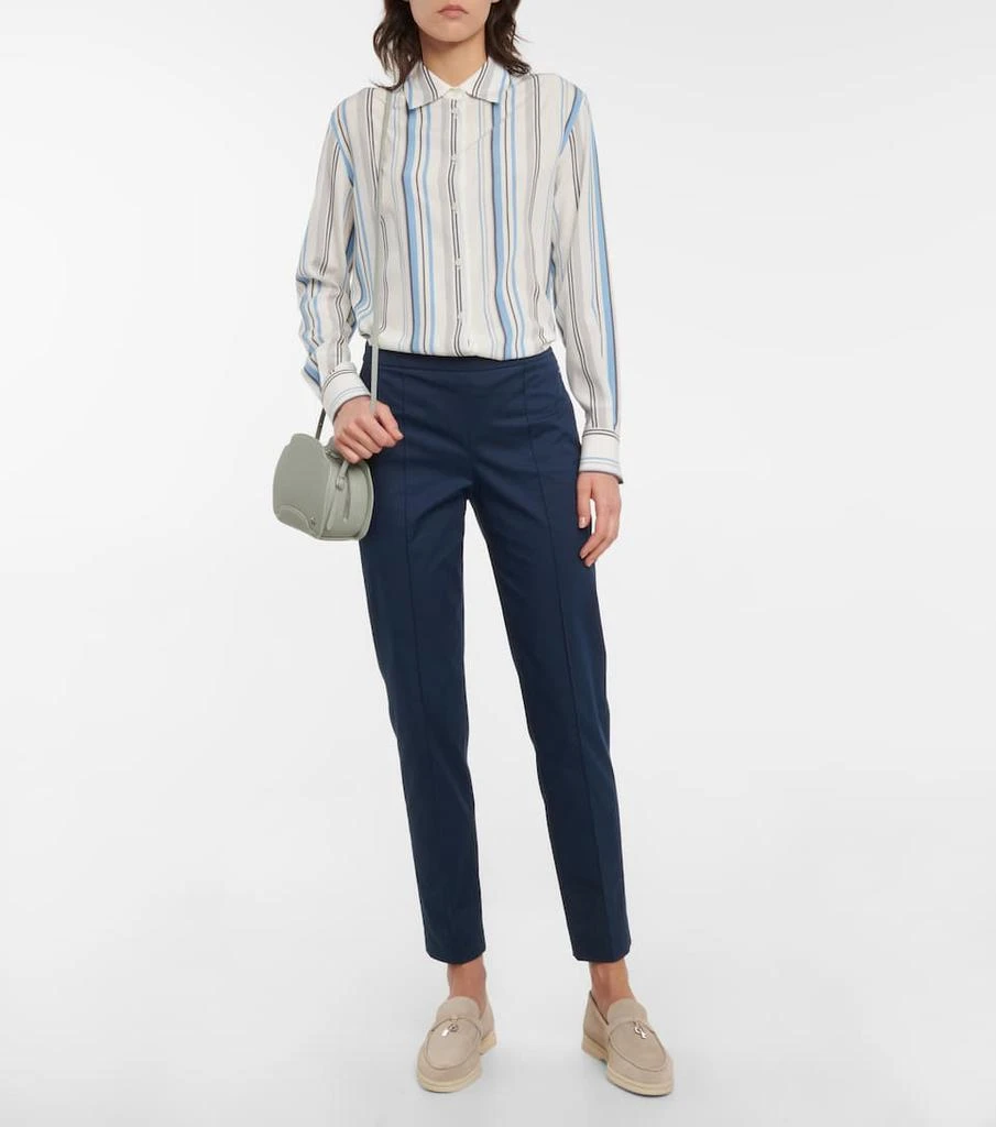 商品Loro Piana|Idelle条纹真丝衬衫,价格¥15494,第2张图片详细描述