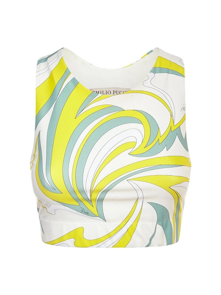 商品EMILIO PUCCI|Printed Eco Lycra Sport Bra Top,价格¥1429,第1张图片