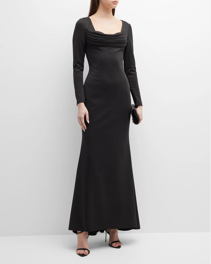 商品Badgley Mischka|Pleated-Bust Sweetheart Trumpet Gown,价格¥1610,第1张图片
