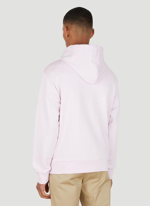 Larry Micro Logo Hooded Sweatshirt in Pink商品第4张图片规格展示