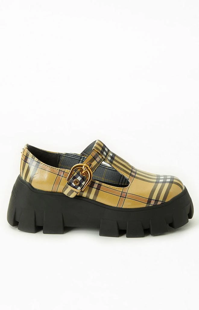 商品Sam Edelman|Women's Brown Plaid Amy Lugged Platform,价格¥987,第2张图片详细描述