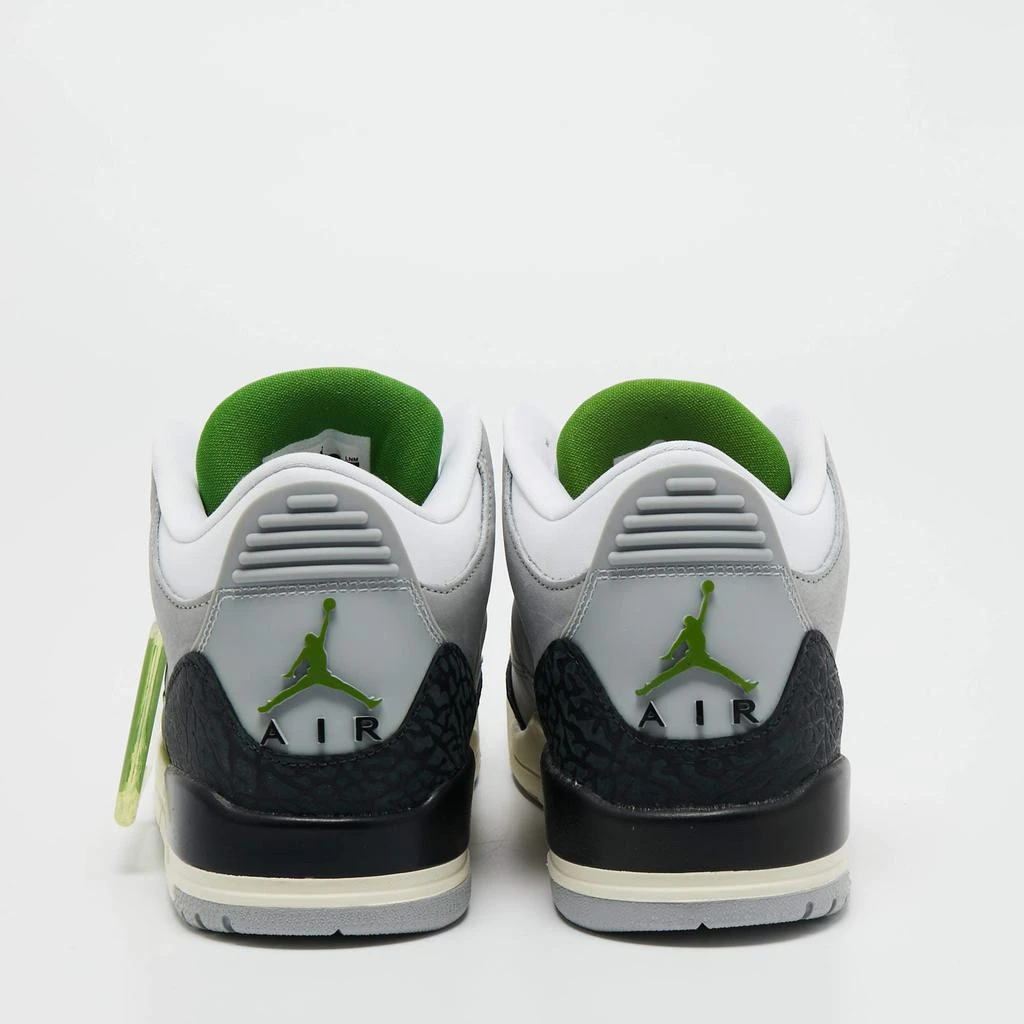 商品Jordan|Air Jordan Grey/White Nubuck and Leather Jordan 3 Retro Cool (2021) Sneakers Size 42,价格¥1581,第5张图片详细描述