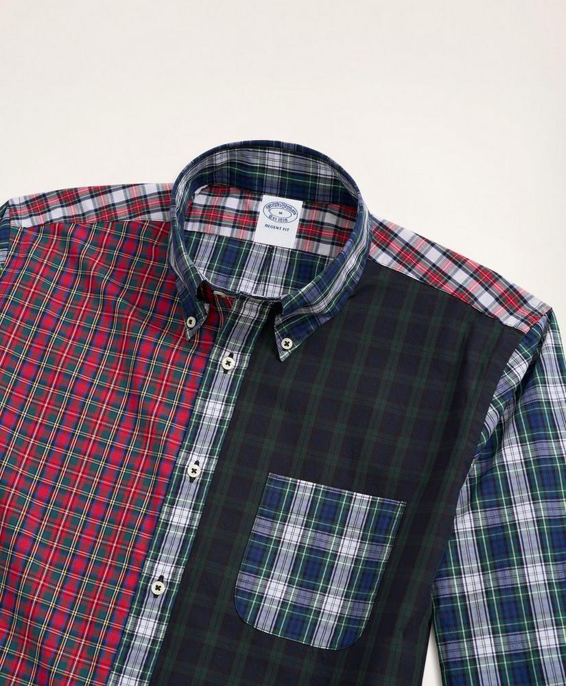 Regent Regular-Fit Original Broadcloth Fun Tartan Sport Shirt商品第2张图片规格展示