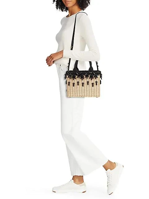 商品Prada|Ricamo Basket Bag,价格¥17536,第2张图片详细描述