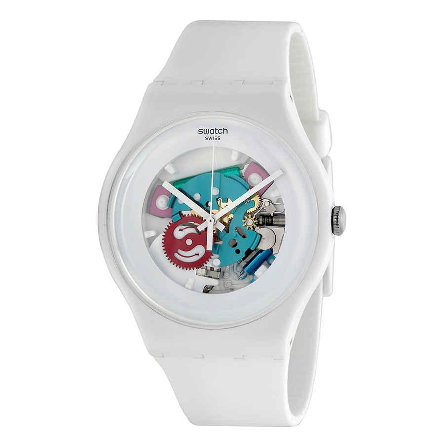 White Lacquered White Silicone Unisex Watch SUOW100商品第1张图片规格展示