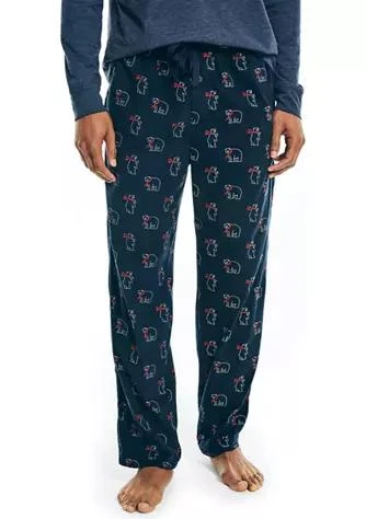 商品Nautica|Sustainably Crafted Printed Fleece Sleep Pants,价格¥85,第1张图片