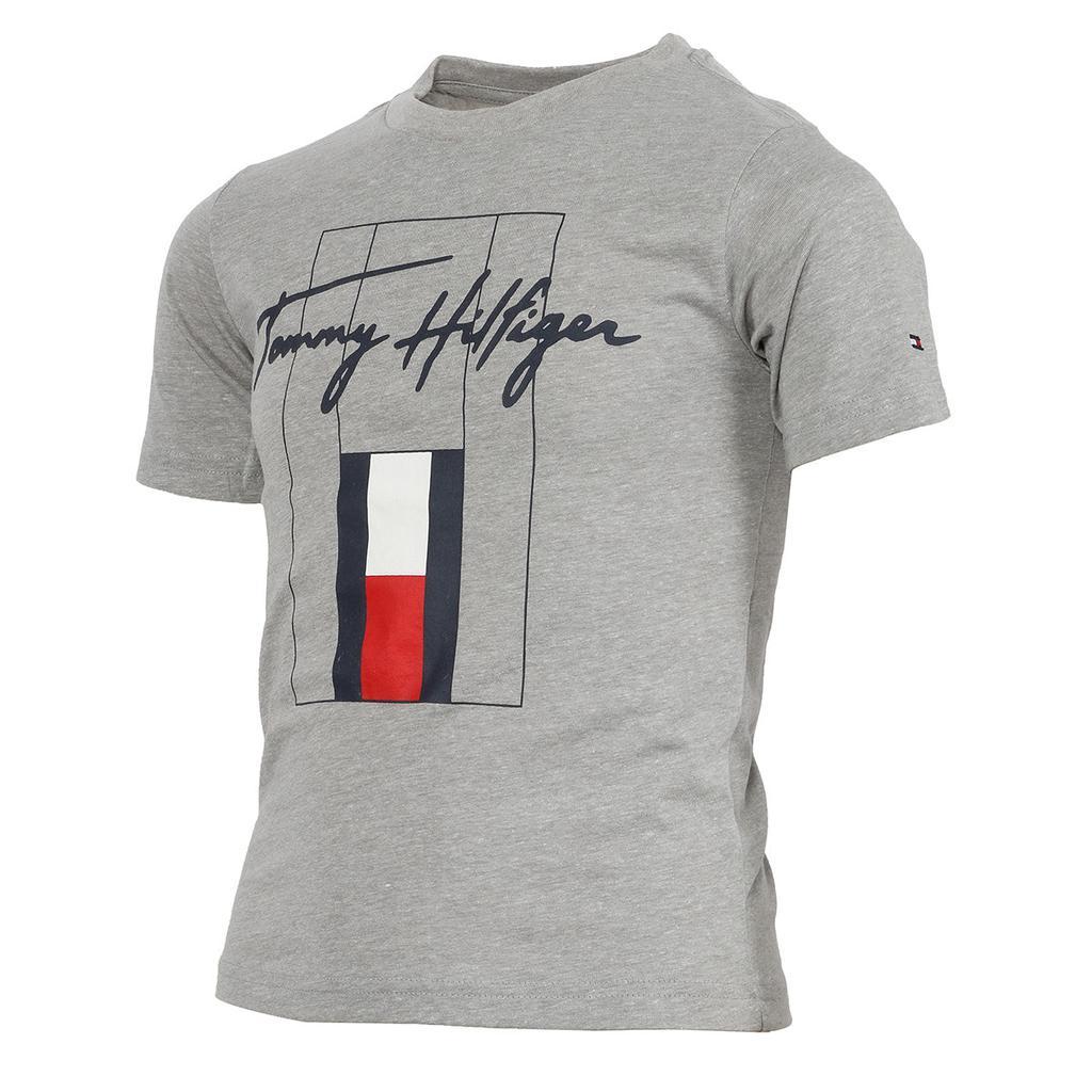 商品Tommy Hilfiger|Tommy Hilfiger Little Boy's Signature Short Sleeve Graphic Tee,价格¥141,第4张图片详细描述
