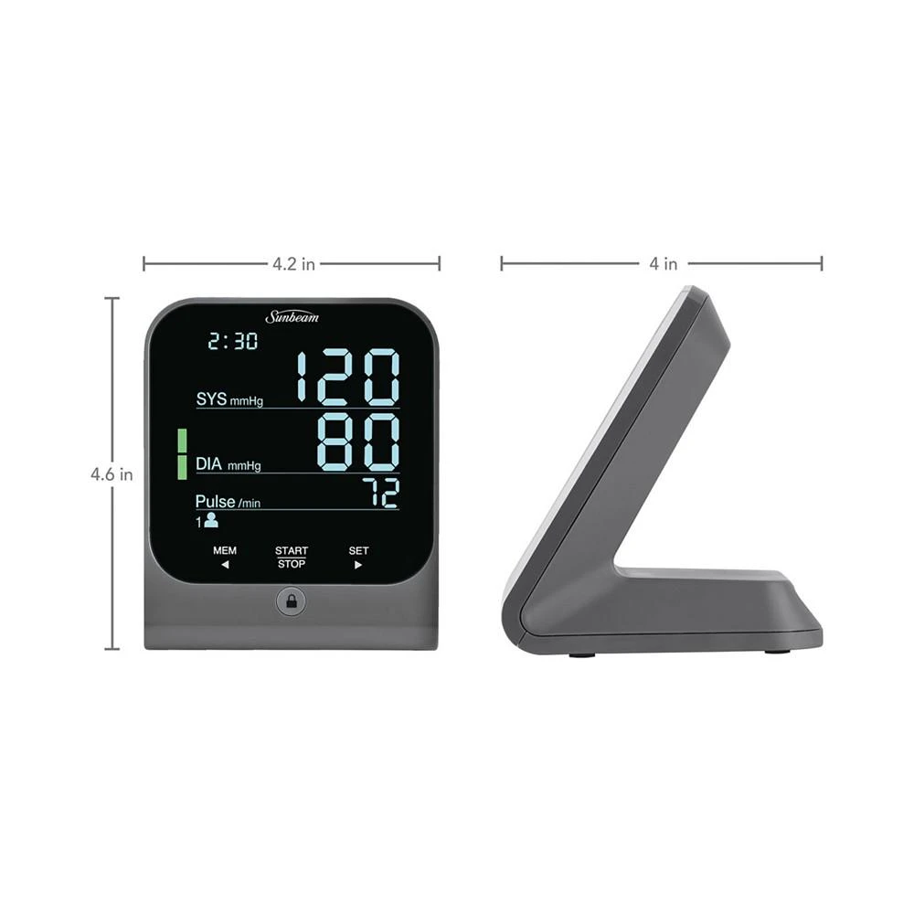 商品Sunbeam|16985 Upper Arm Blood Pressure Monitor,价格¥558,第2张图片详细描述