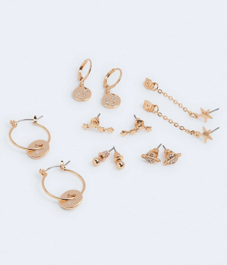 商品Aeropostale|Aeropostale Women's Out Of This World Stud & Hoop Earring 6-Pack,价格¥50,第1张图片