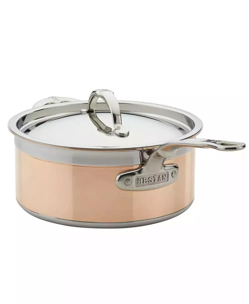 商品Hestan|CopperBond Copper Induction 4-Quart Covered Saucepan with Helper Handle,价格¥3193,第3张图片详细描述