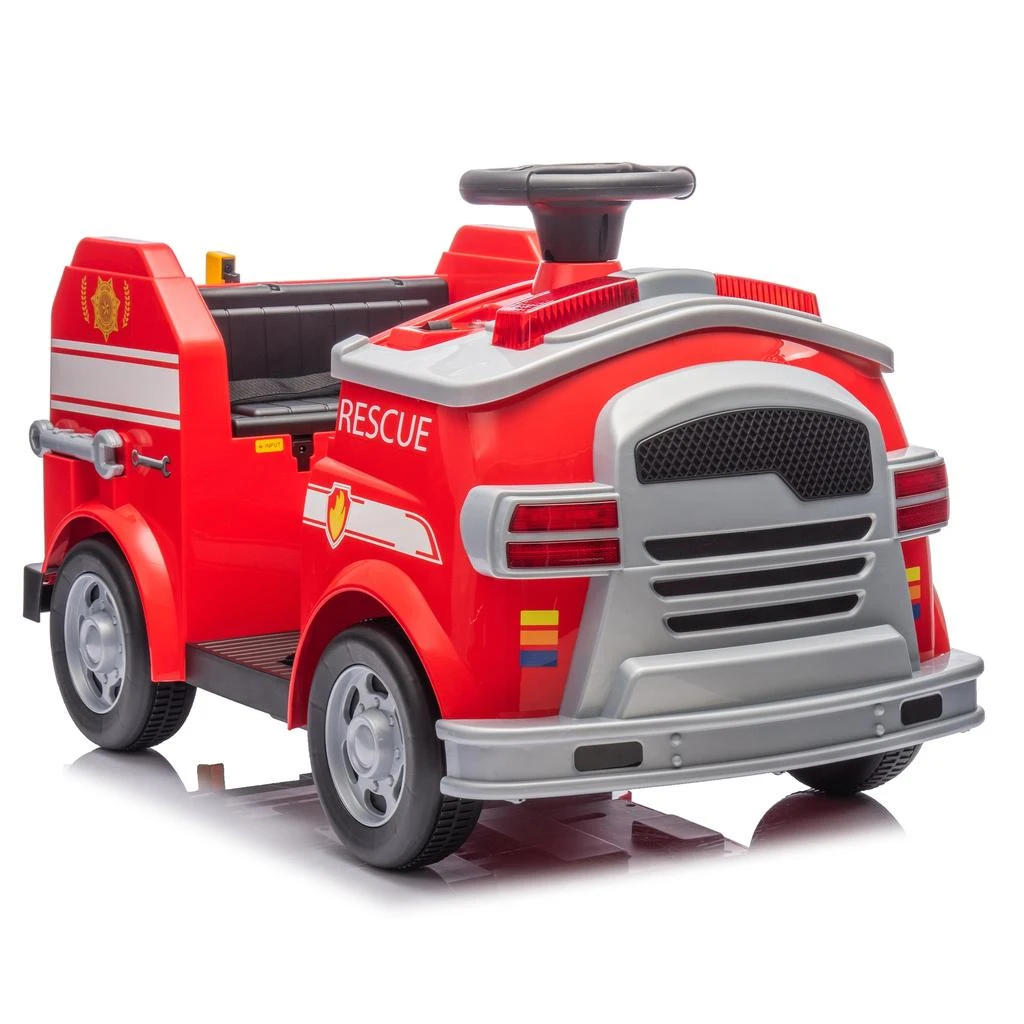 商品Streamdale Furniture|Streamdale 12V Kids Ride On Electric Car.Fire Engine Shape Design with Early education function,价格¥1770,第1张图片