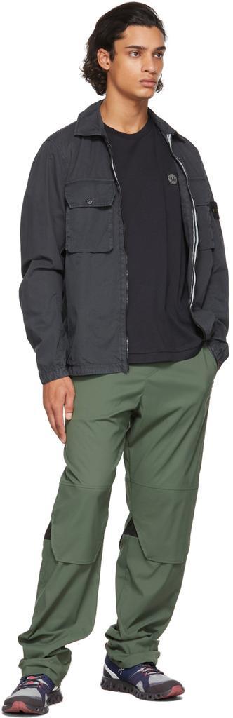 商品Stone Island|Grey Cotton Canvas Brushed Overshirt Jacket,价格¥3486,第7张图片详细描述