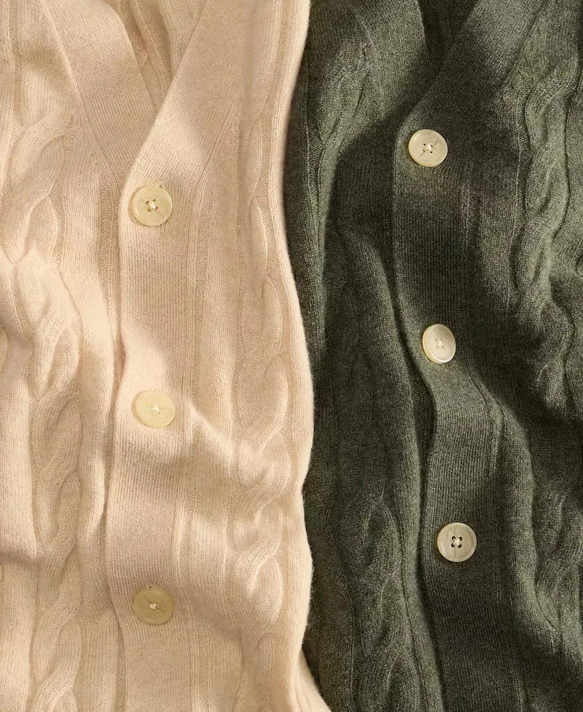 商品Club Room|Men's Regular-Fit Cable-Knit 100% Cashmere Cardigan, Macy's Exclusive,价格¥887,第5张图片详细描述