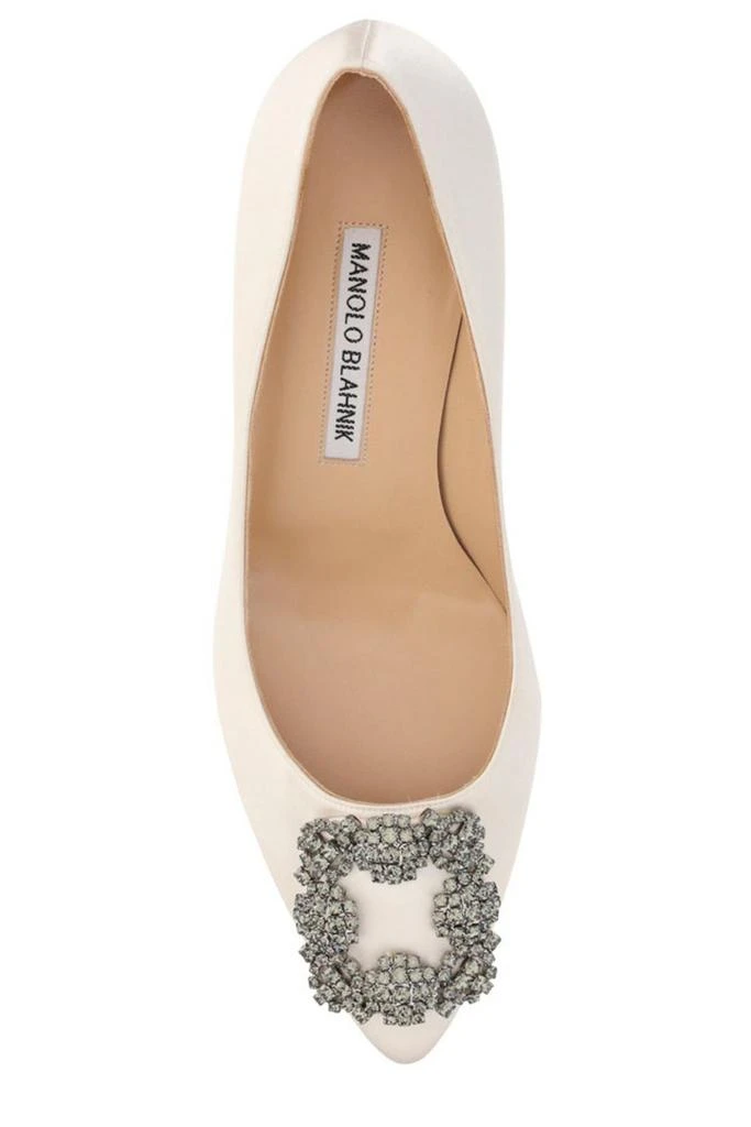商品Manolo Blahnik|Manolo Blahnik Hangisi Pointed-Toe Pumps,价格¥6051,第4张图片详细描述