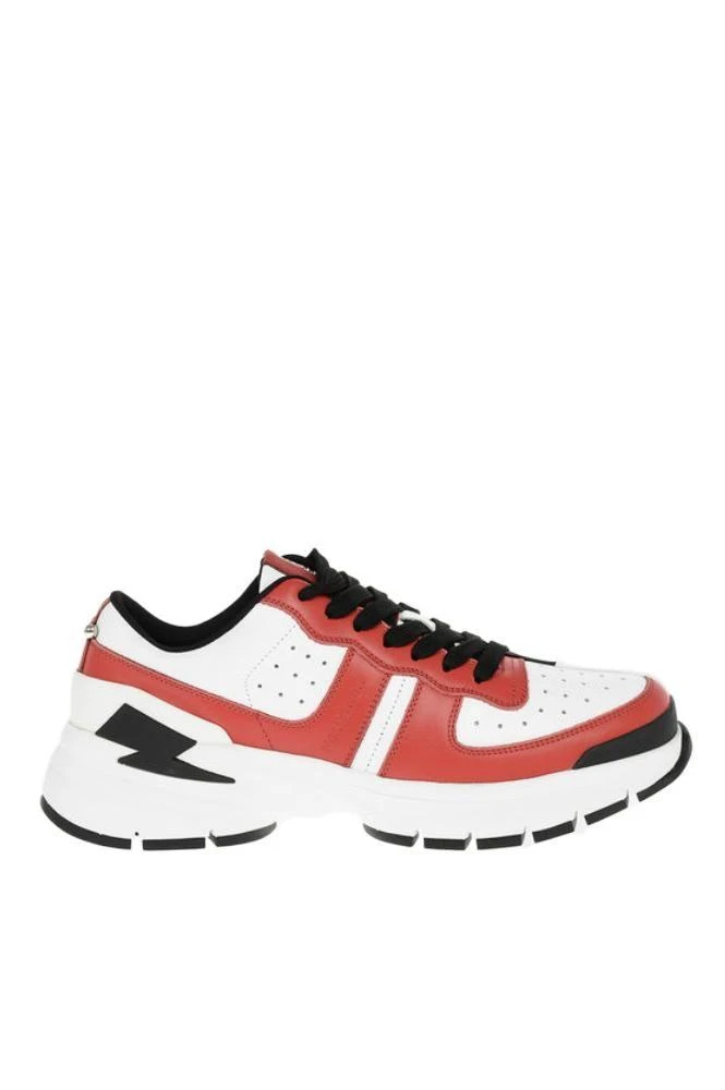 商品Neil Barrett|Neil Barrett Men&#39;s  Red Other Materials Sneakers,价格¥3779,第3张图片详细描述