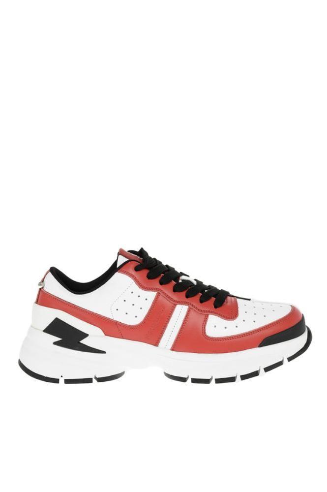 商品Neil Barrett|Neil Barrett Men's  Red Other Materials Sneakers,价格¥2895,第5张图片详细描述