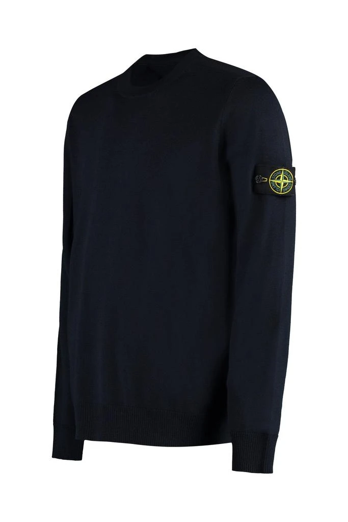 商品Stone Island|Stone Island Virgin Wool Crew-neck Pullover - Men,价格¥4096,第3张图片详细描述