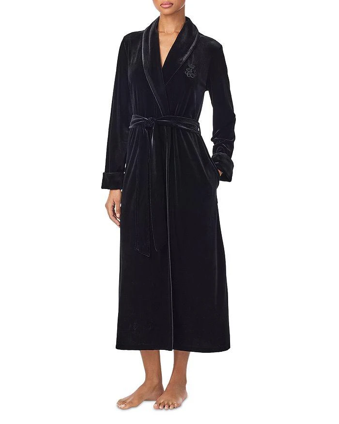 商品Ralph Lauren|Long Sleeve Shawl Collar Long Robe,价格¥618,第4张图片详细描述