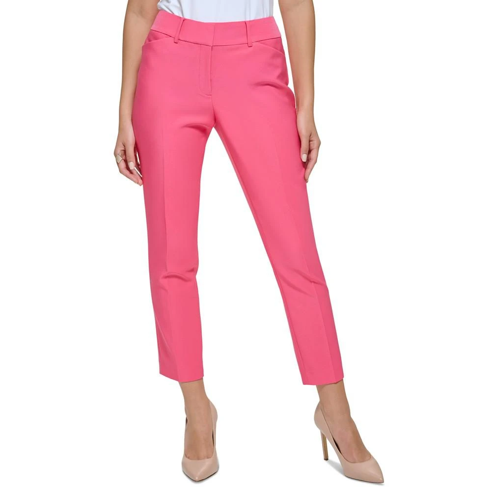 商品Tommy Hilfiger|Women's Solid Slim-Fit Straight-Leg Trouser Pants,价格¥746,第1张图片