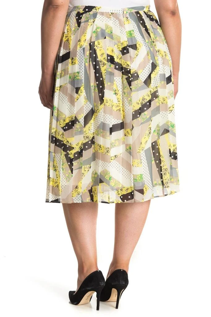 商品Calvin Klein|Pleated Mixed Print Midi Skirt,价格¥85,第2张图片详细描述