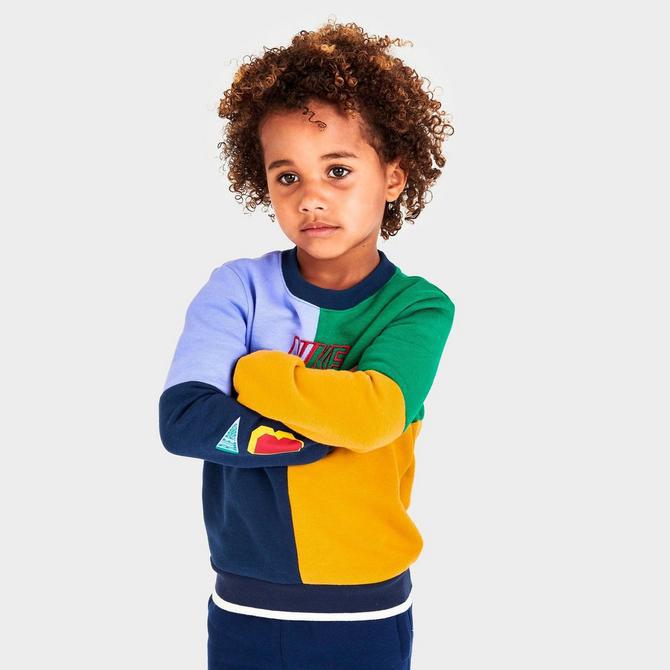 Kids' Toddler Nike Amplify Fleece Crewneck Sweatshirt商品第3张图片规格展示