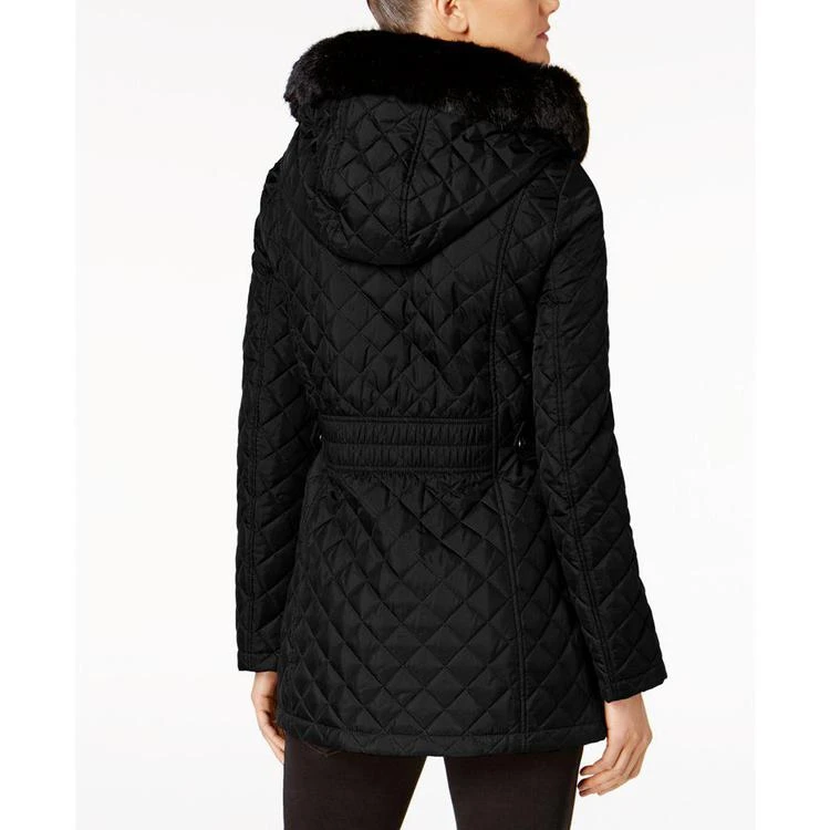 商品Calvin Klein|Faux-Fur-Hood Quilted Coat,价格¥898,第2张图片详细描述