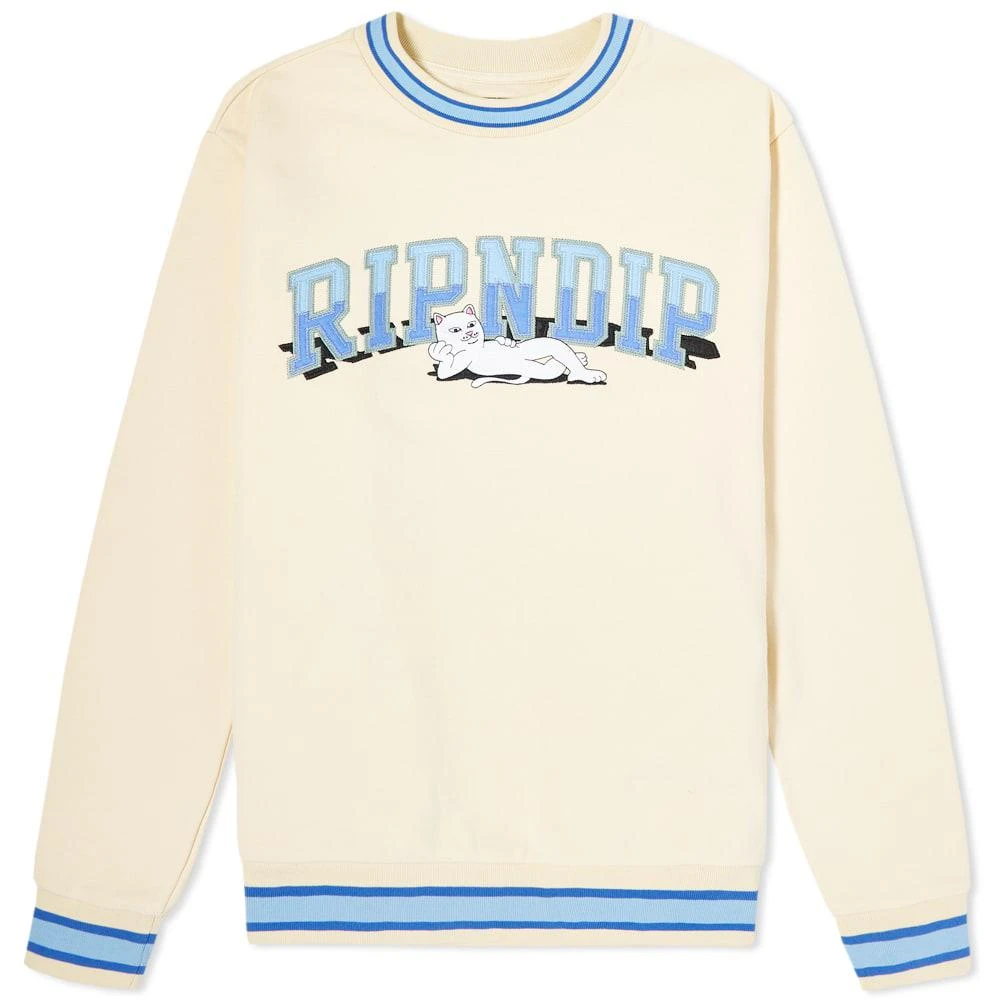 商品RIPNDIP|RIPNDIP Front Logo Crew Neck Sweat,价格¥391,第1张图片