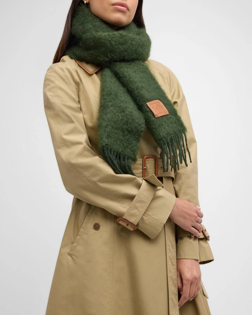 商品Loewe|Anagram Mohair Fringe Scarf,价格¥3531,第2张图片详细描述