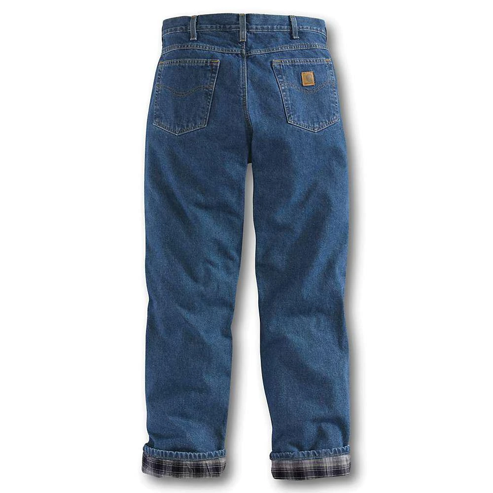商品Carhartt|Carhartt Men's Relaxed Fit Straight Leg Flannel Lined Jean,价格¥192-¥214,第4张图片详细描述