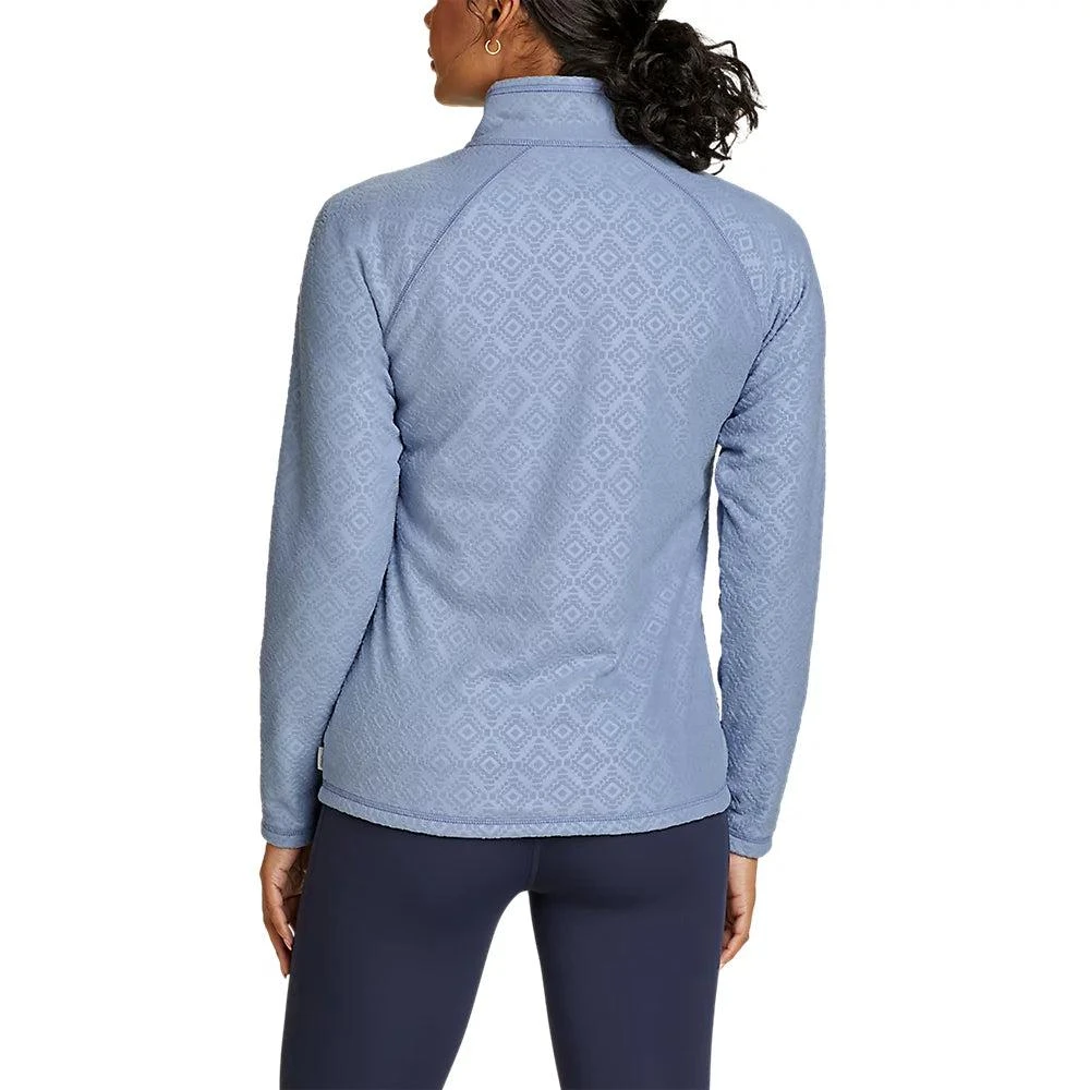 商品Eddie Bauer|Women's Fast Fleece Raglan-Sleeve 1/4-Zip - Print,价格¥265,第2张图片详细描述