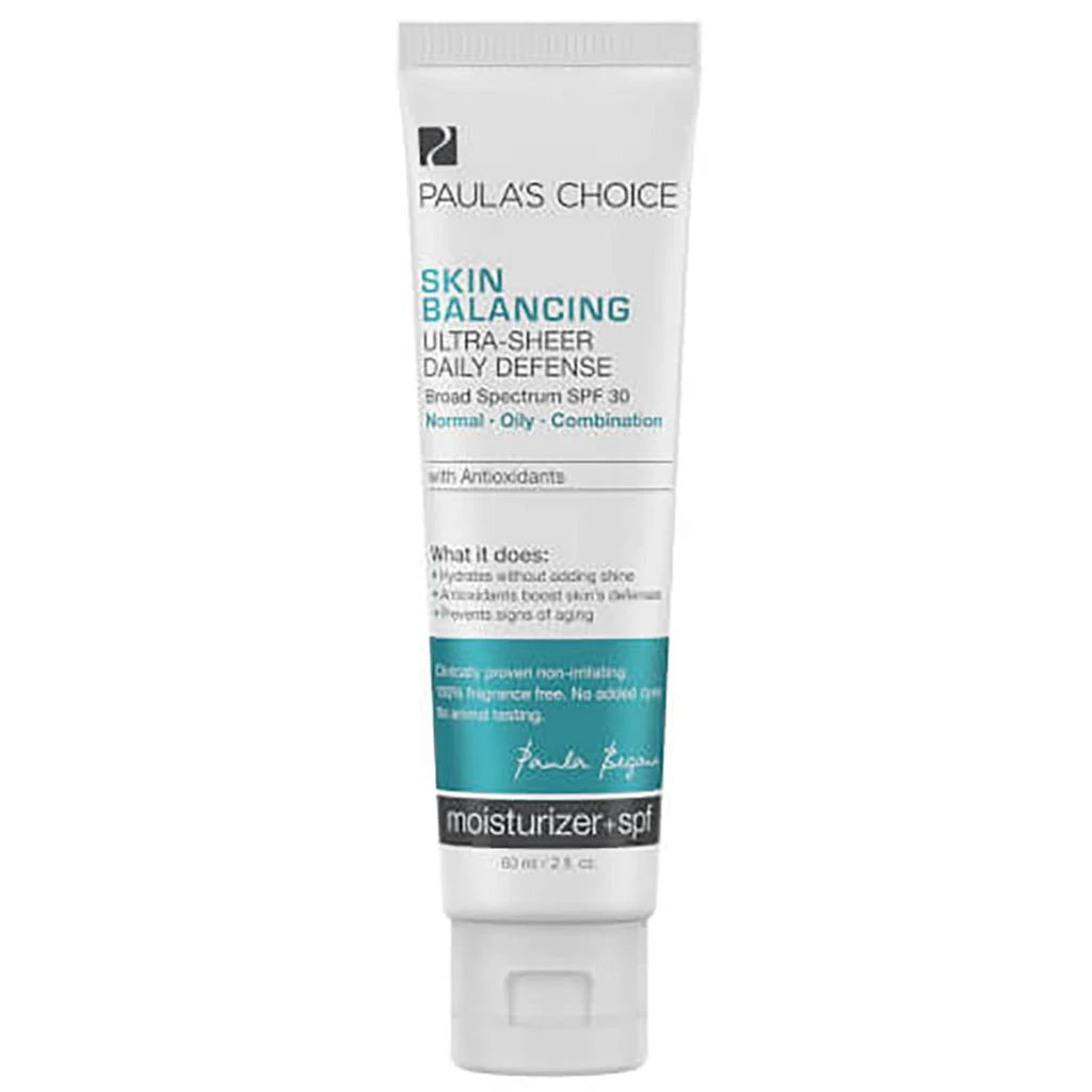 商品Paula's Choice|Paula's Choice Skin Balancing Ultra-Sheer Daily Defense SPF30 (60ml),价格¥173,第1张图片