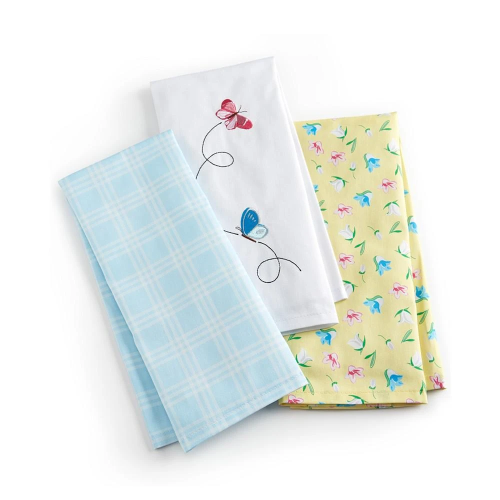 商品The Cellar|Farm Fresh BBQ 3-Pc. Set Printed Cotton Kitchen Towels, Created for Macy's,价格¥149,第1张图片