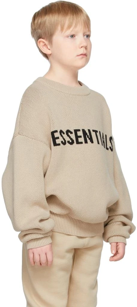 商品Essentials|SSENSE Exclusive Kids Beige Pullover Sweater,价格¥478,第3张图片详细描述